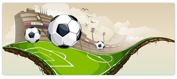 Kép - futballpálya (120x50 cm)
