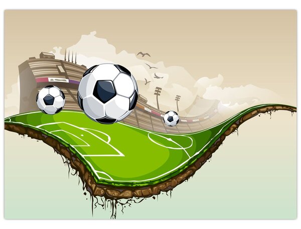 Kép - futballpálya (70x50 cm)
