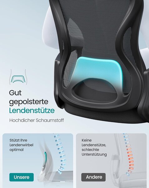 Irodai Szék Ergonomikus Hálós Forgószék, fekete