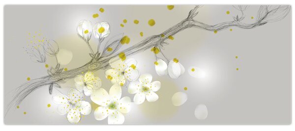 Virágzó gally képe (120x50 cm)