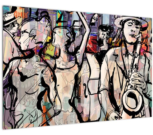 Kép - Jazz éjszaka (90x60 cm)