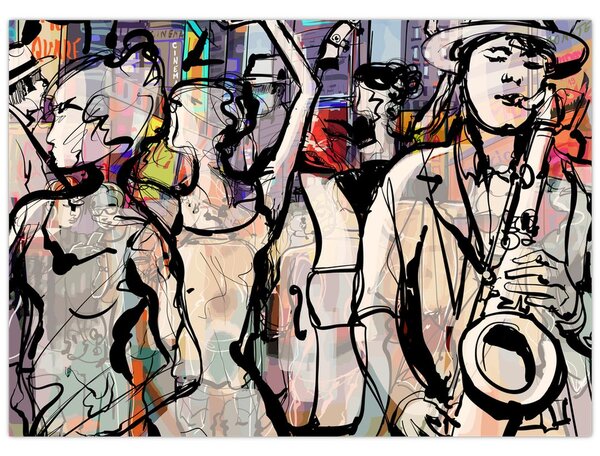 Kép - Jazz éjszaka (70x50 cm)
