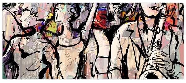 Kép - Jazz éjszaka (120x50 cm)