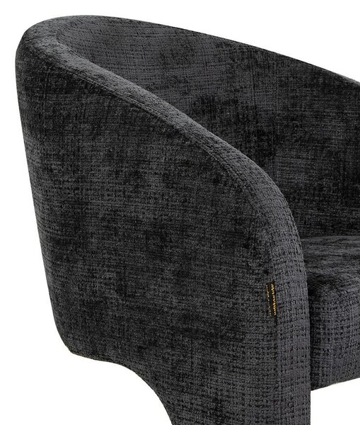 MaMaison Shelly Modern Kárpitozott Fotel Fekete