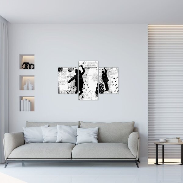 Kép - Street art - zűrzavar (90x60 cm)