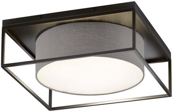 Fischer & Honsel modern mennyezeti lámpa carre fekete fhl21330