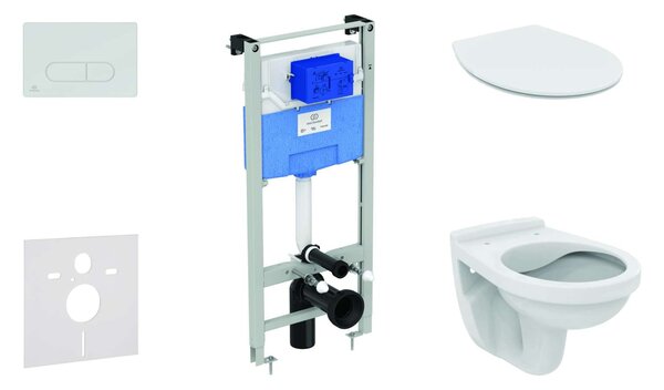 Ideal Standard ProSys - Falra szerelhető beépítő készlet, WC Alpha ülőkével, gomb Oleas M1, SoftClose, króm, króm ProSys120M SP42