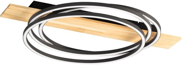 Fischer & Honsel modern mennyezeti lámpa marit fekete fhl21531