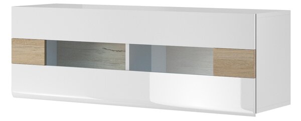 Z0ND0 Függesztett szekrény Tamie DW08 (fényes antracit + san remo tölgy). Akció -15%. 1118154