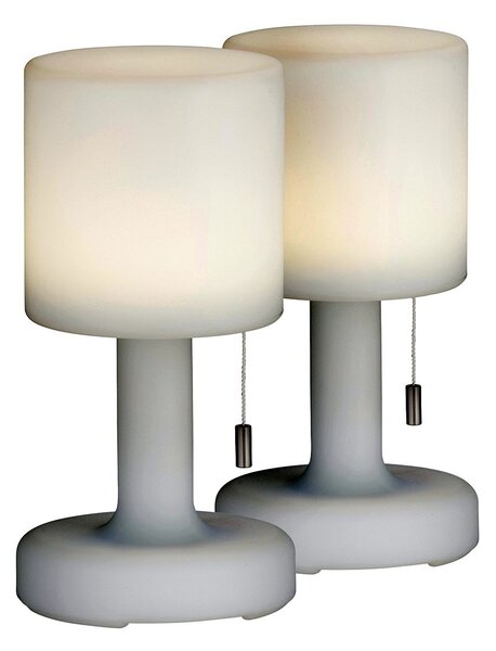 Fischer & Honsel modern kültéri asztali lámpa termoli fehér fhl850252 IP44