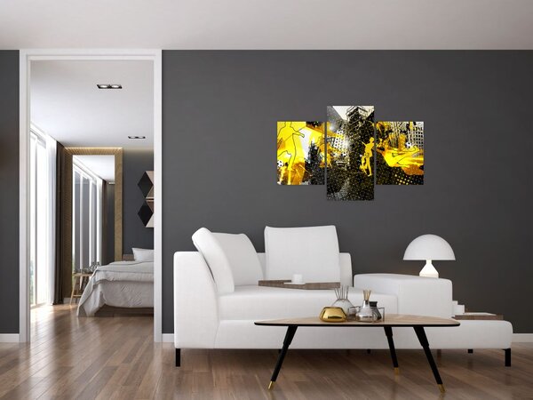 Kép - Foci a nagyvárosban (90x60 cm)