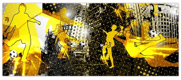 Kép - Foci a nagyvárosban (120x50 cm)