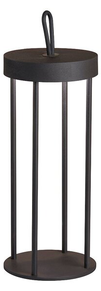 Fischer & Honsel modern kültéri asztali lámpa kante fekete fhl850333 IP54