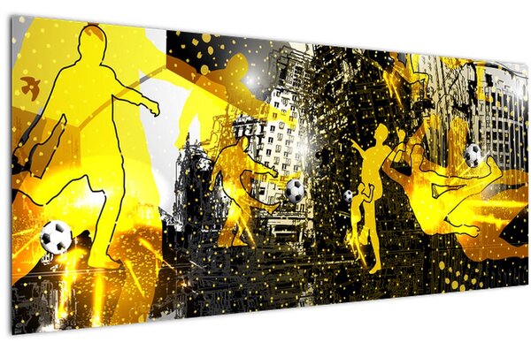 Kép - Foci a nagyvárosban (120x50 cm)