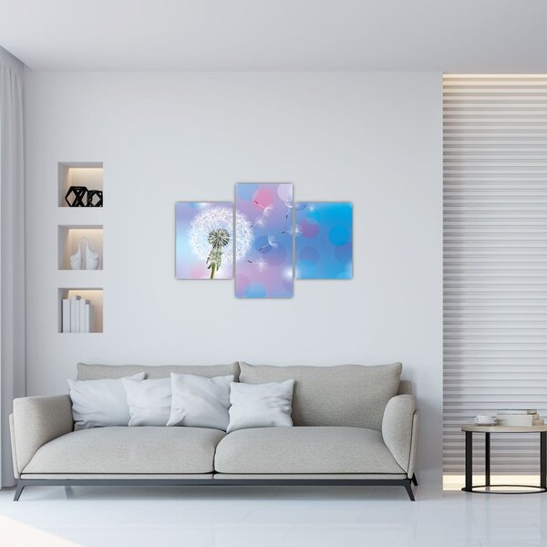 Kép - Pitypang a szélben (90x60 cm)