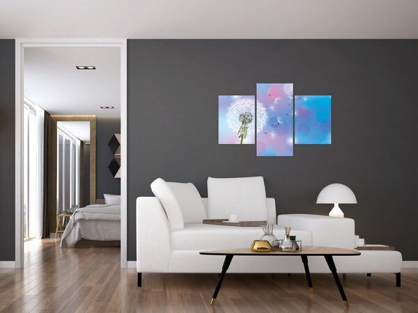 Kép - Pitypang a szélben (90x60 cm)