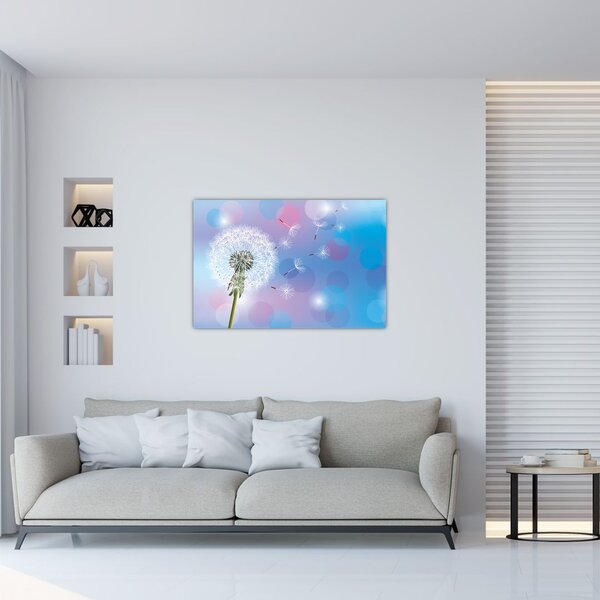 Kép - Pitypang a szélben (90x60 cm)