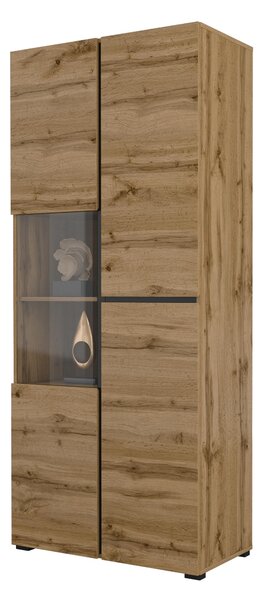Vitrin Crossroad N12 (wotan tölgy + fekete)