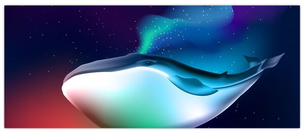 Kép - Űrbálna (120x50 cm)