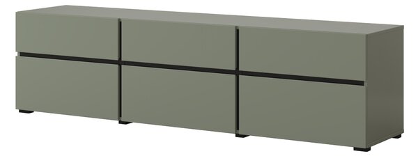 TV asztal/szekrény Crossroad G41 (fenyőzöld + fekete)
