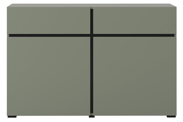 Komód Crossroad G45 (fenyőzöld + fekete)
