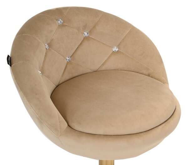 HR948N Latte Modern Velúr Szék Fekete lábbal
