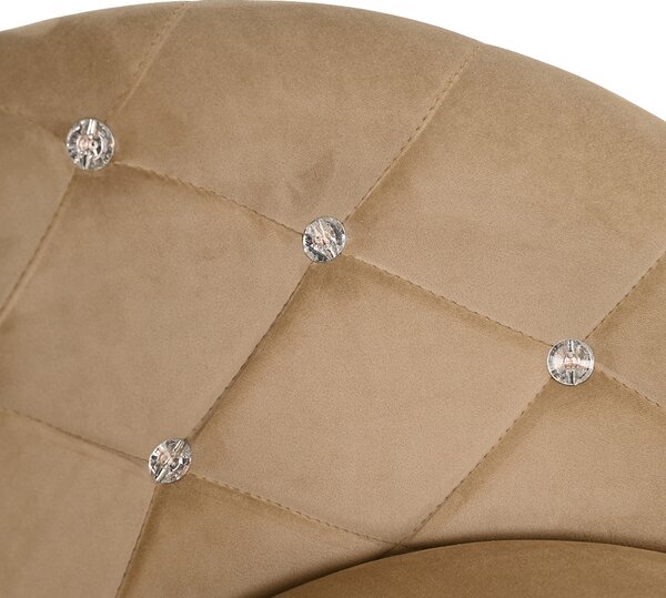 HR948N Latte Modern Velúr Szék Fekete lábbal
