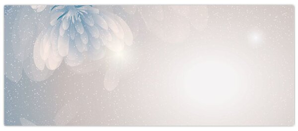 Kép - havas virágok (120x50 cm)