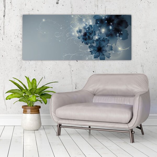 Kép - Gyengéd virágok (120x50 cm)