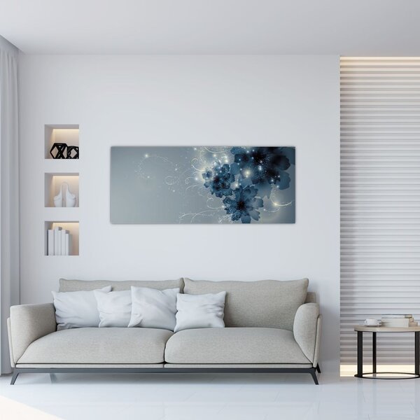 Kép - Gyengéd virágok (120x50 cm)