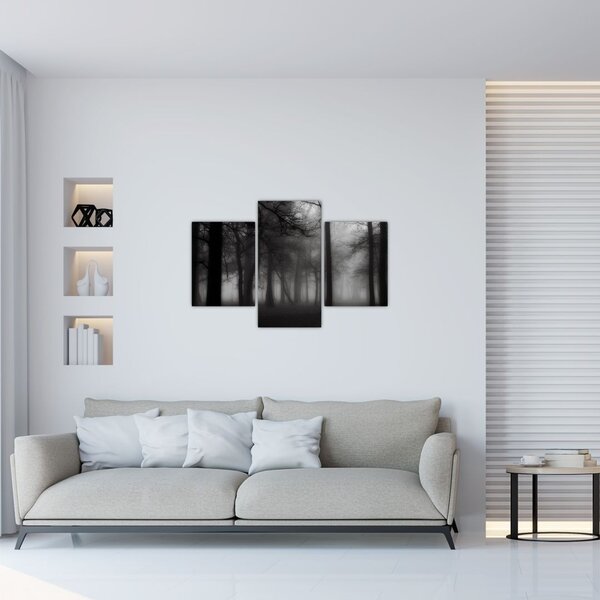 Kép - erdő a ködben (90x60 cm)