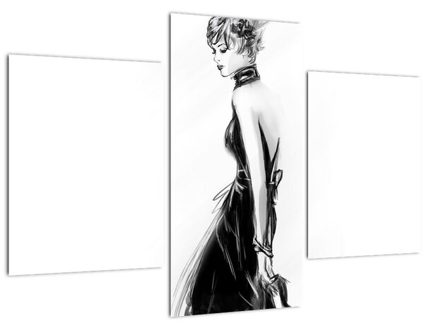 Kép - divat illusztrációk (90x60 cm)