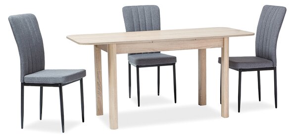 Széthúzható étkezőasztal 105-140 cm Daniel (sonoma tölgy + sonoma tölgy) (4 6 fő részére)