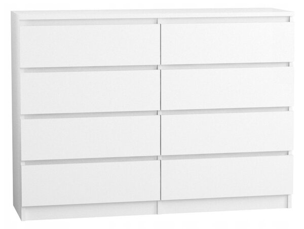 Komód 140/8 cm - fehér