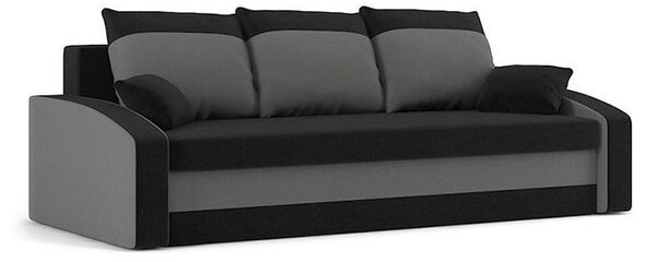 HEWLET kanapéágy, normál szövet, hab töltőanyag, szín - fekete / szürke