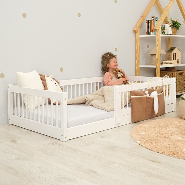 Ourbaby® Low bed for children Montessori Plus - whi fehér 160x80 cm