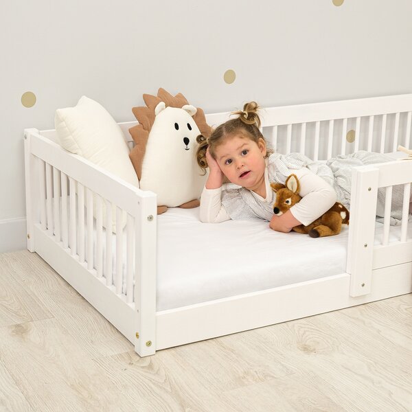Ourbaby® Low bed for children Montessori Plus - whi fehér 160x80 cm