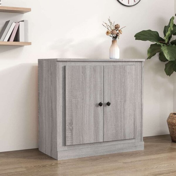 VidaXL szürke sonoma színű szerelt fa tálalószekrény 70x35,5x67,5 cm