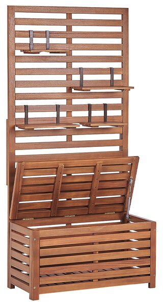 Kerti pad falpanellel MATINO Akácfa 170 cm 80 cm Barna