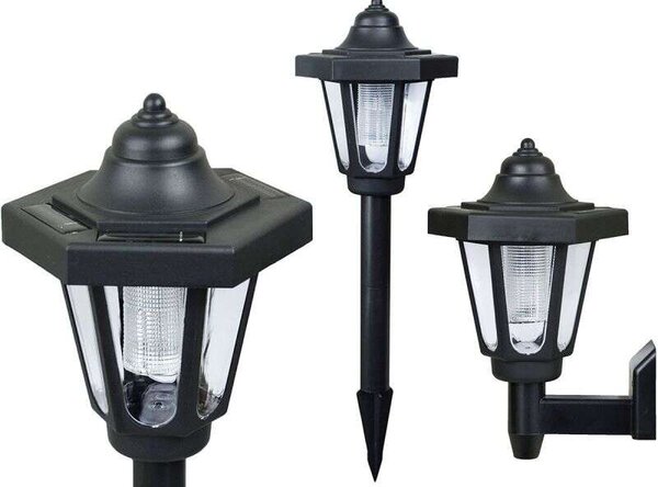 Polifach napelemes Lámpa szett 50,5cm - fekete