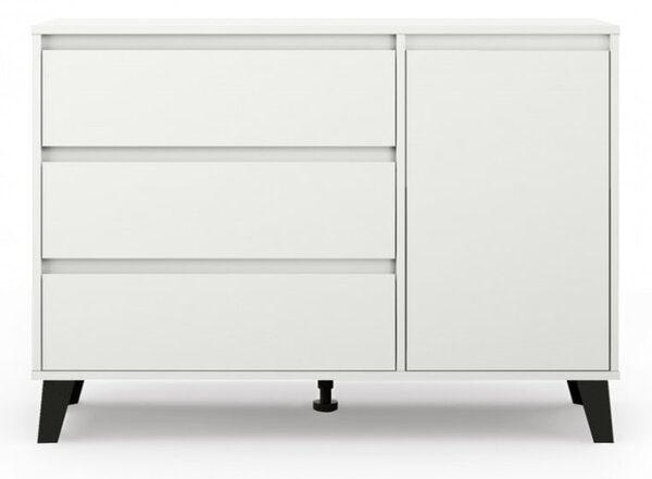 Komód Scandi 1D3S - fehér