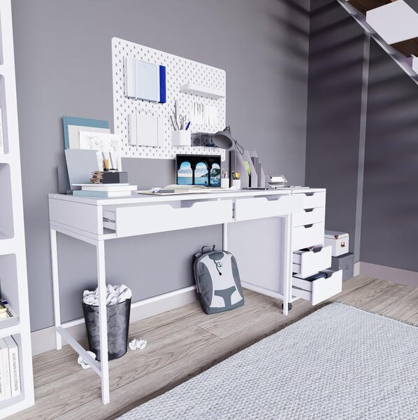 Íróasztal Durun Set (fehér)