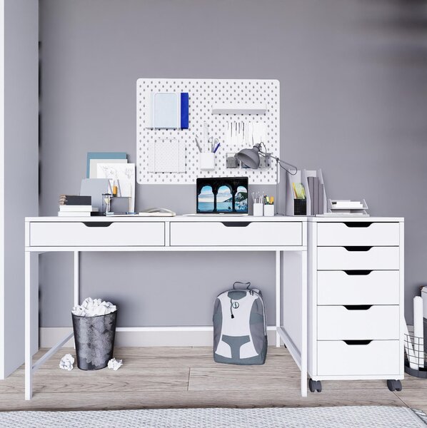 Íróasztal Durun Set (fehér)