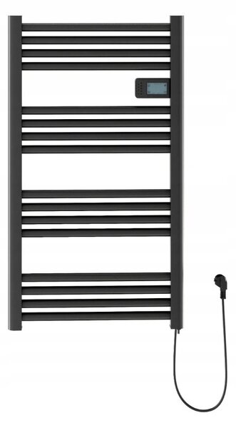 ER-AGO elektromos fűtőelem 540x960 mm digitális termosztáttal, 500W, fekete matt