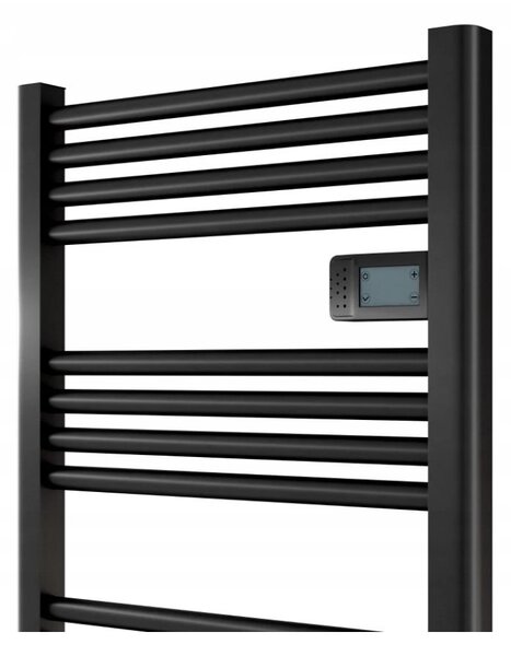 ER-AGO elektromos fűtőelem 540x960 mm digitális termosztáttal, 500W, fekete matt