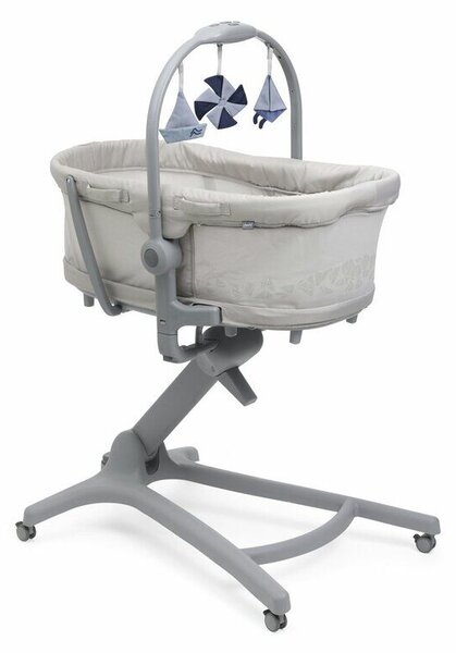 Chicco Baby Hug Pro 5in1 bölcső, pihenőszék, etetőszék, szék - Beige Latte