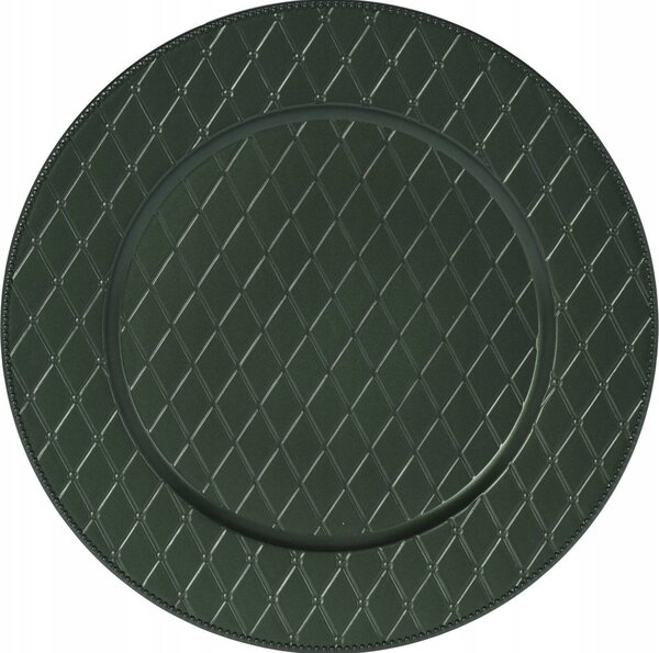 Home Styling Collection Podstawka dekoracyjna pod talerz, Ø 33 cm, zielony
