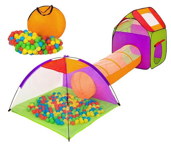 TIMELESS TOYS Játszósátor alagúttal 200 darab labdával