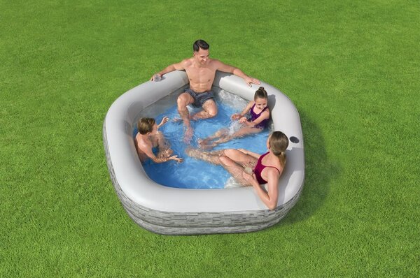 Bestway Family Pool TruPrint ötszögletű medence (213 x 206 x 53 cm )