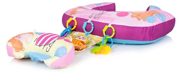 CHIPOLINO 5az1-ben Multifunkcionális babapárna - rózsaszín